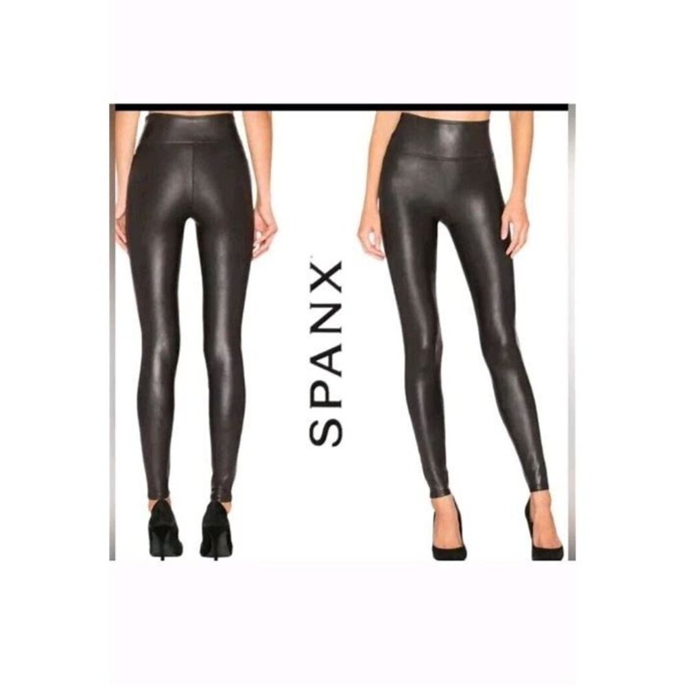 SPANXshape Faux Leather Leggings